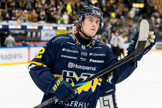 HV71s Wille Magnertoft jublar