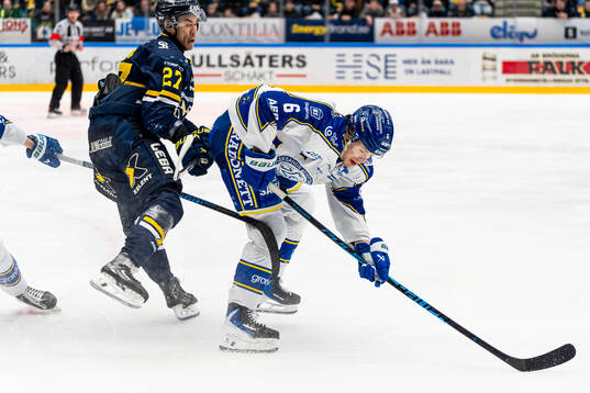 HV71s Jonathan Ang och Leksands Alexander Lundqvist