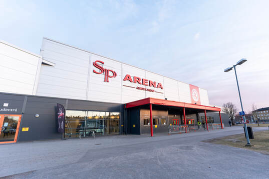 Exteriör vy av SP arena