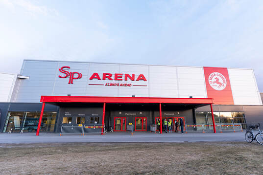 Exteriör vy av SP arena