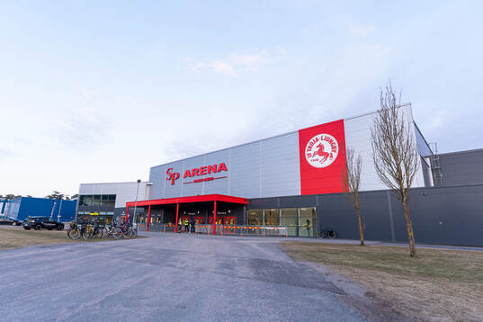 Exteriör vy av SP arena
