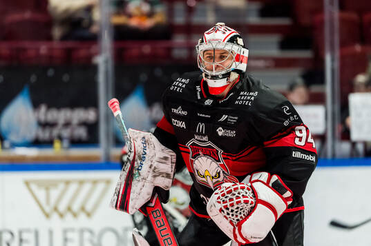 Malmö Redhawks målvakt Marek Langhamer