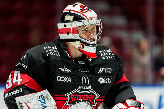 Malmö Redhawks målvakt Marek Langhamer