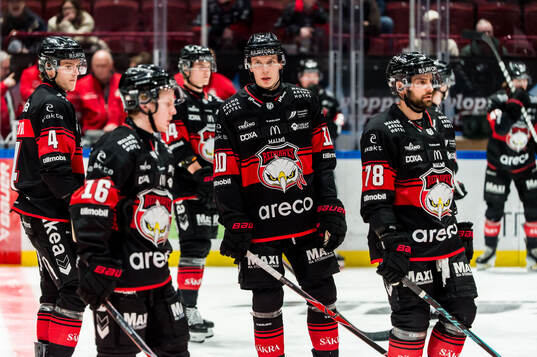 Malmö Redhawks Viktor Olofsson, William Von Barnekow och