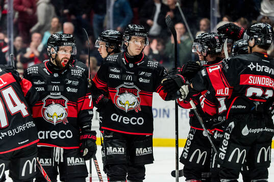 Malmö Redhawks Martin Schreiber jublar