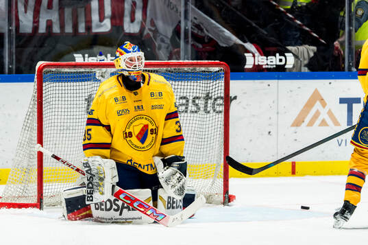 Djurgårdens målvakt Magnus Hellberg deppar