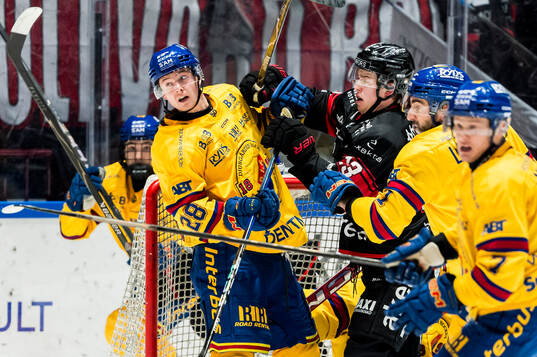 Djurgårdens Gustav Lindström och Malmö Redhawks Petter
