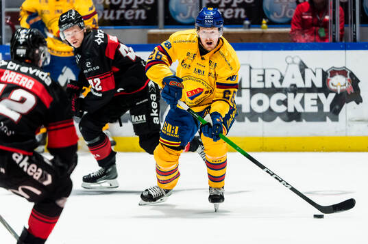 Djurgårdens Samuel Solem mot Malmö Redhawks Robin Salo