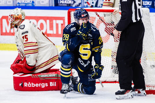 Södertäljes Adam Hesselvall deppar