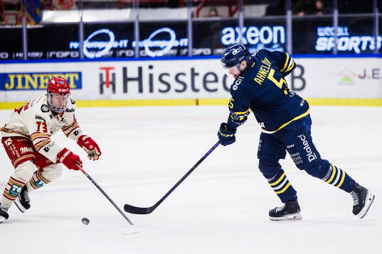 Kalmars Valdemar Johansson och Södertäljes Jonas Ahnelöv