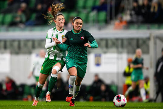 Hammarbys Vilde Hasund och Kristianstads Alice Nilsson