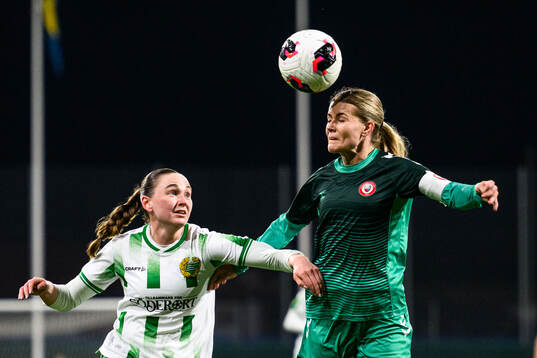 Hammarbys Vilde Hasund och Kristianstads Tilda Persson