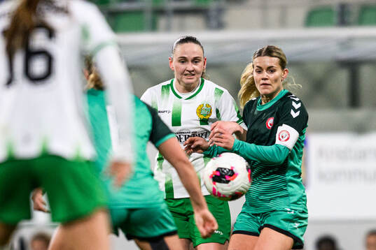 Hammarbys Vilde Hasund och Kristianstads Tilda Persson