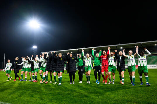 Hammarbys spelare jublar