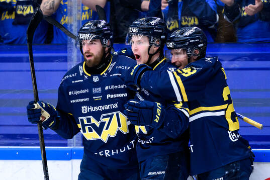 HV71s Hugo Pettersson jublar