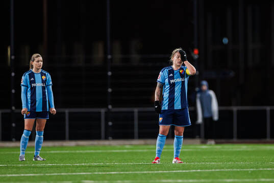 Djurgårdens Therese Åsland deppar