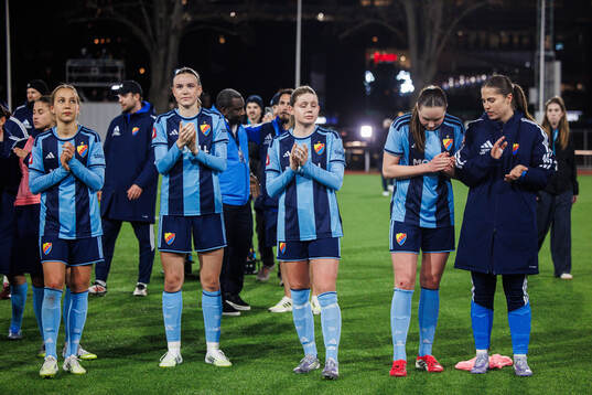 Djurgårdens Sara Eriksson, Fabienne Bartholdson, Zoe