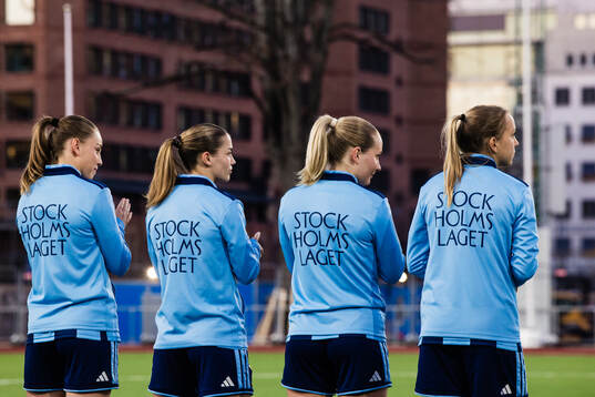 Djurgårdens Elsa Pelgander, Johanna Renmark, Maria