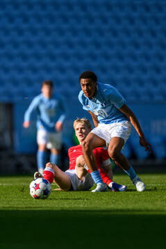 Kalmars Victor Larsson och Malmö FFs Theodor Lundbergh