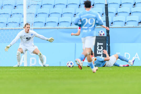 Malmö FFs målvakt Johan Dahlin
