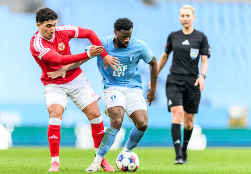 Kalmars Nassef Chourak och Malmö FFs Emmanuel Ekong