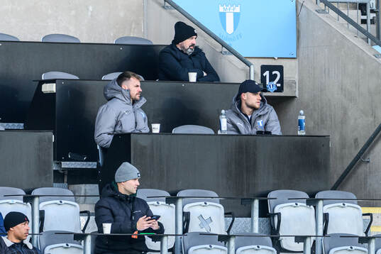 Malmö FFs målvakt Ricardo Friedrich och Gabriel Busanello
