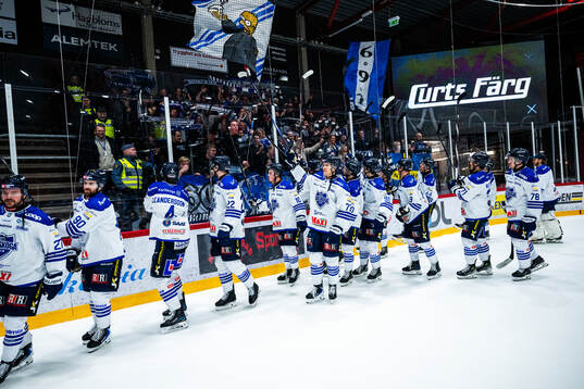 Karlskogas spelare jublar