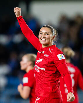 Anna Nerland Aahjem of Brann celebrates