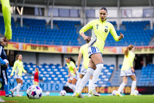 Slavica Krstevska of Molde warms up