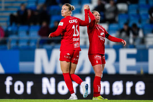 Dilja Yr Zomers and Karoline Haugland of Brann