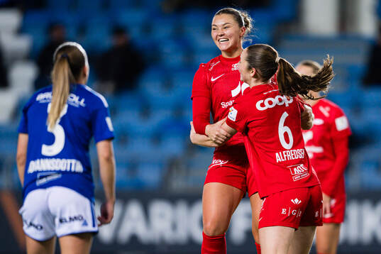 Anna Nerland Aahjem of Brann celebrates