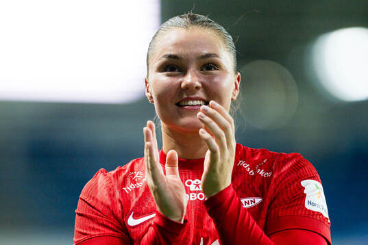 Anna Nerland Aahjem of Brann celebrates