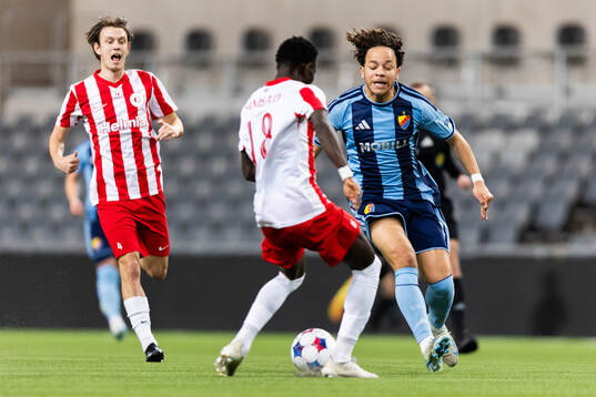 Degerfors Kazper Karlsson och Samba Diatara samt