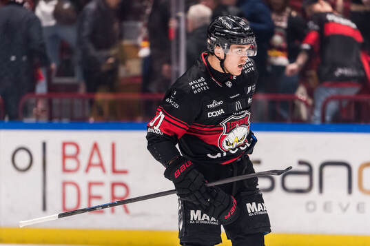 Malmö Redhawks Axel Sundberg deppar