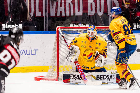 Malmö Redhawks Axel Sundberg sätter 2-0 på Djurgårdens