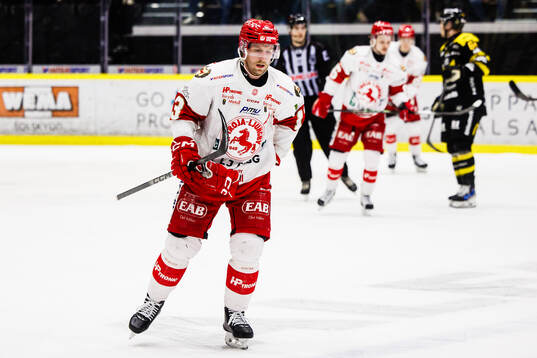 Troja/ Ljungbys Axel Wemmenborn deppar
