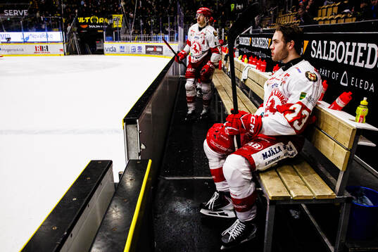 Troja/ Ljungbys Anton Gradin deppar