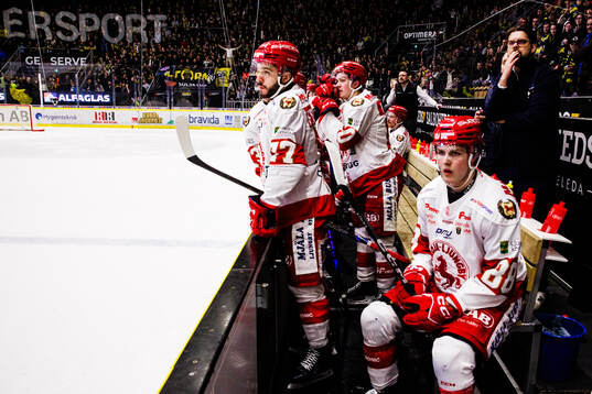 Troja/ Ljungbys Brandon Frattaroli och Fabian Hellström