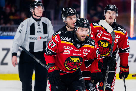 Luleås Linus Omark jublar