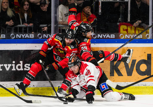 Luleås Ben Tardif och Brendan Shinnimin och Örebros Juuso
