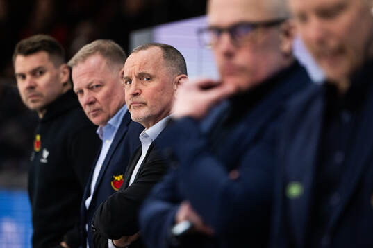 Luleås assisterande tränare Henrik Stridh och tränare