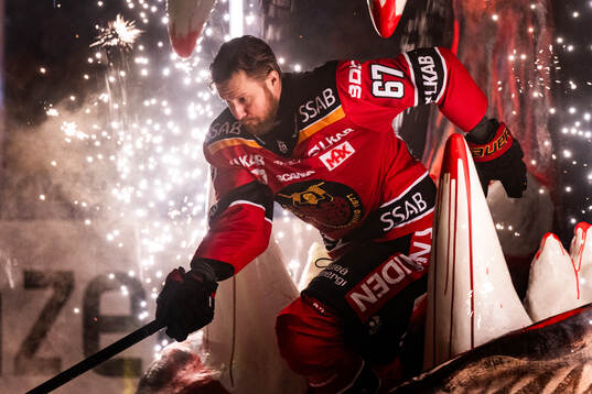 Luleås Linus Omark åker genom björngapet