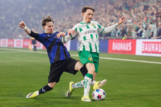Sirius Neo Jönsson och Hammarbys Noah Persson