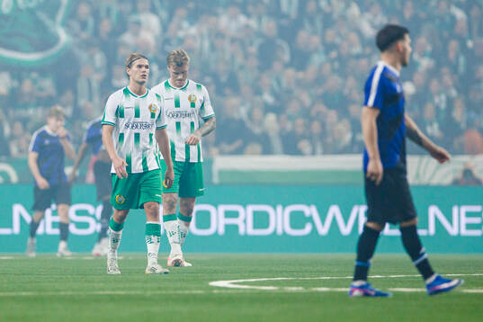 Hammarbys Markus Karlsson och Markus Karlsson deppar