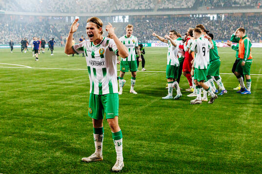 Hammarbys Markus Karlsson jublar