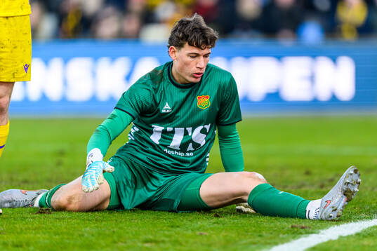 GAISs målvakt Kees Sims deppar