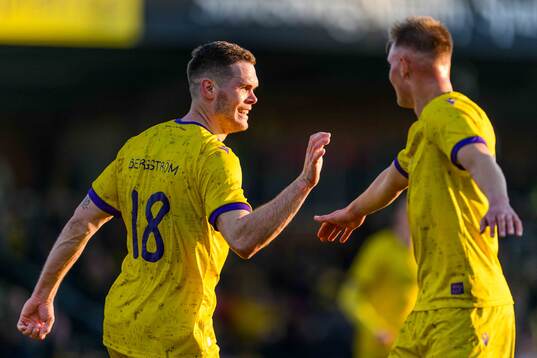 Mjällbys Jacob Bergström jublar