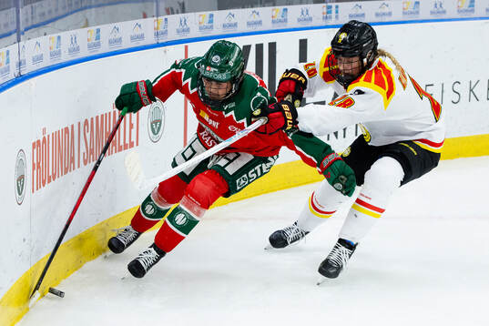 Frölundas Sofie Lundin och Brynäs Jenny Antonsson