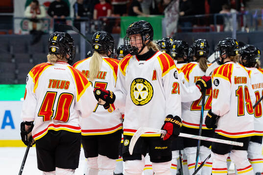 Brynäs spelare jublar