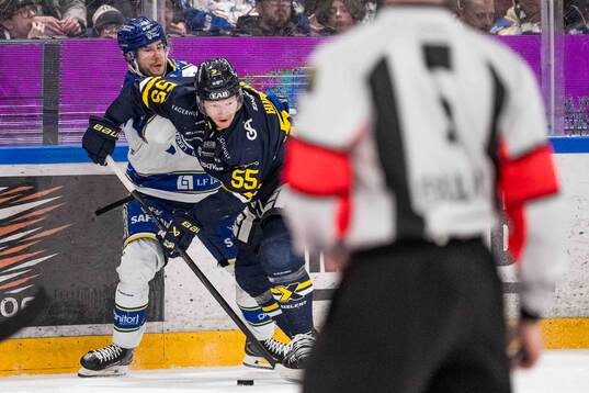 Domare övervakar Leksands Michael Lindqvist och HV71s